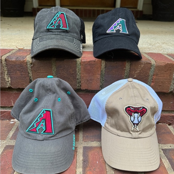 Arizona Diamondbacks Baseball 4 Hat Bundle - Picture 2 of 6